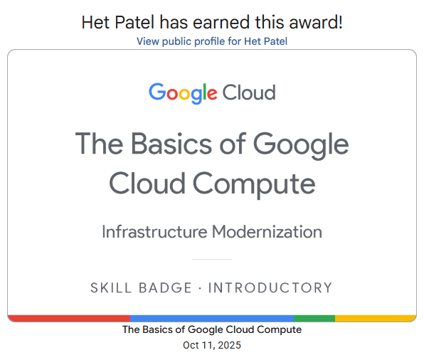 Google Cloud Compute Badge